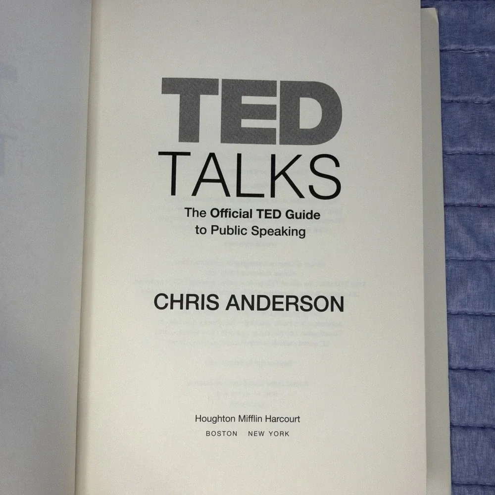 TED Talks: Official TED Guide to Public Speaking | Chris Anderson | Very Good